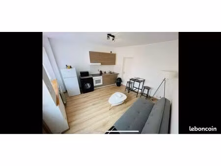 à louer appartement meublé 2 pièces refait à neuf proche gare rive droite