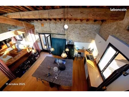 grange rénovée style loft