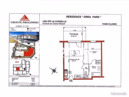 appartement 2 pièces 41 m²