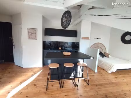 studio meublé - 30m2 - saint-etienne fauriel