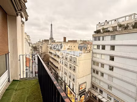 vue tour eiffel : paris 16 - 2 pièces