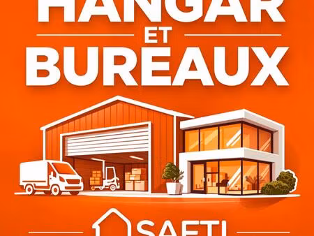 le muy – hangar / atelier / bureaux env. 800 m² avec mezzanines – zone industrielle (accès