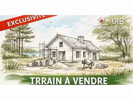 vente terrain à construire 556 m² vensac (33590)