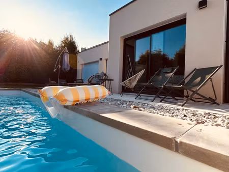 maison contemporaine + piscine extension de 2024