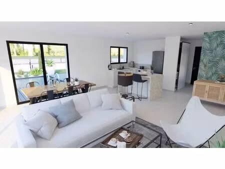 terrain avec maison neuve à vendre