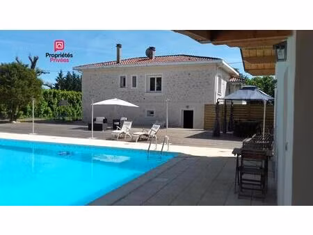 maison 132 m² + dépendance  piscine  terrain 2000 m² - laroque-timbaut