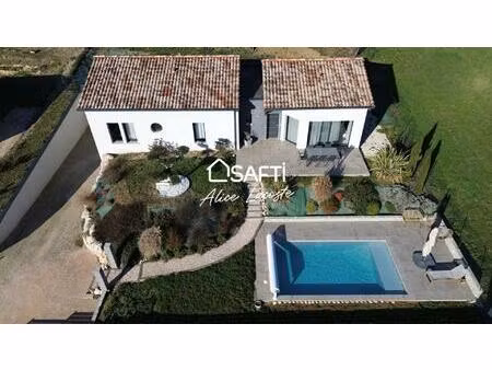 villa contemporaine avec sous-sol et piscine