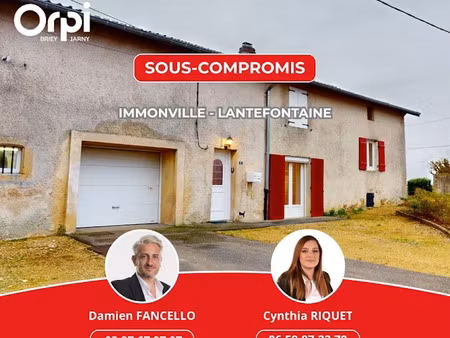vente maison 4 pièces 101 m² à immonville (54150)  125 000 €