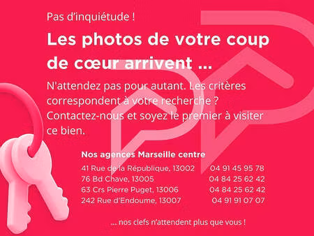 vente appartement 2 pièces 33 m² marseille 5 (13005)