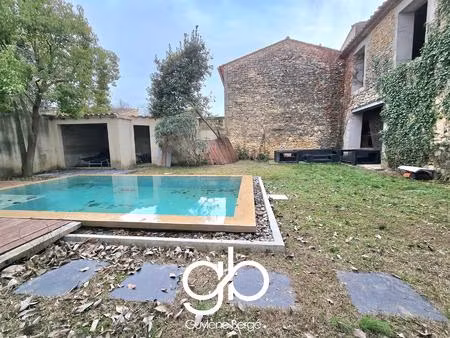 maison de village de charme de 163 m2 avec grange et piscine cœur de lansargues