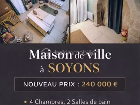 vente maison 7 pièces 137 m² à soyons (07130)  235 000 €