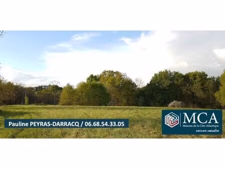 vente terrain 3160 m² morganx (40700)
