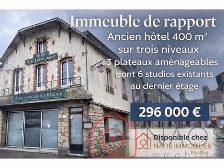 vente immeuble 400 m² pontivy (56300)