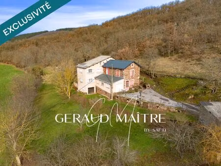 maison vue dégagée en plaine nature proche ruisseau