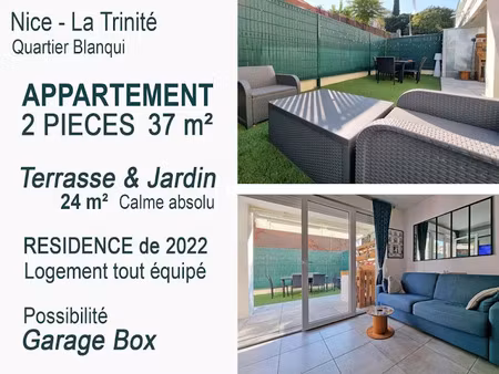 vente appartement 2 pièces 37 m² à la trinite (06340)  189 000 €