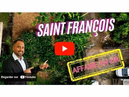 terrain 350 m² en quartier calme à saint-françois