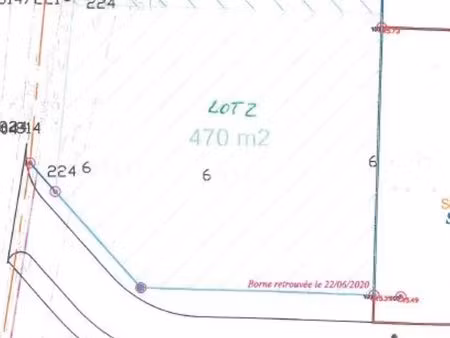 terrain 470 m² yffiniac