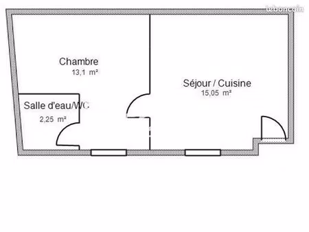 appartement 2 pièces 30 m²