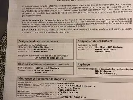 location appartement rouen 56m2