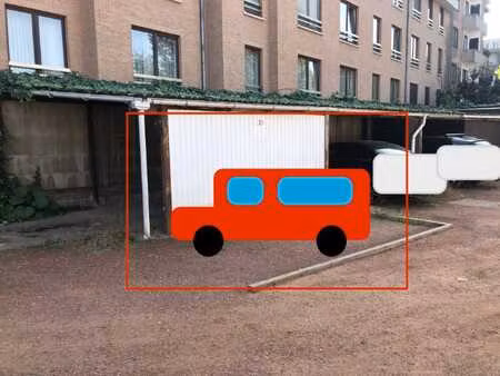 1 emplacement extérieur ensemble de parkings fermé protégé