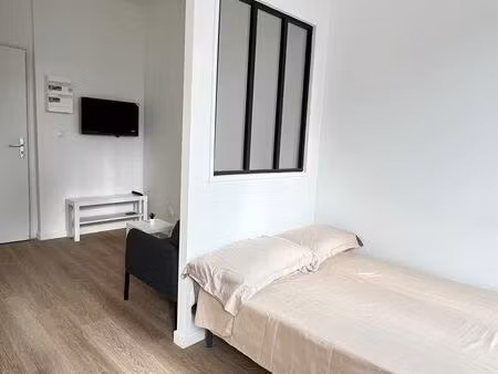 studio rénové lumineux avec coin nuit