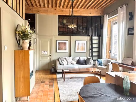 canut lumineux - 95m2 - vue tête d'or et alpes