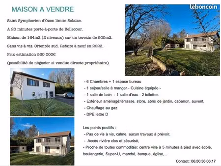 vente maison jardin rivière