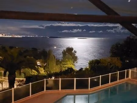 appartement vue intégrale baie de cannes et îles de lerins