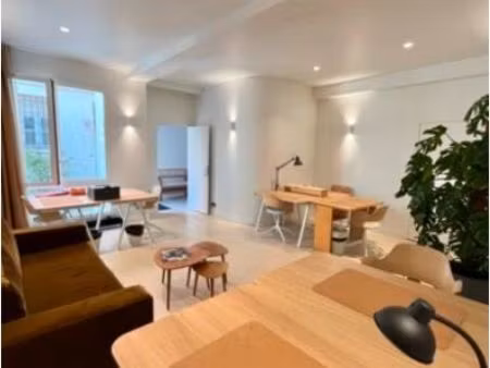 à louer - bureau/espace privé de 6 postes à paris 19