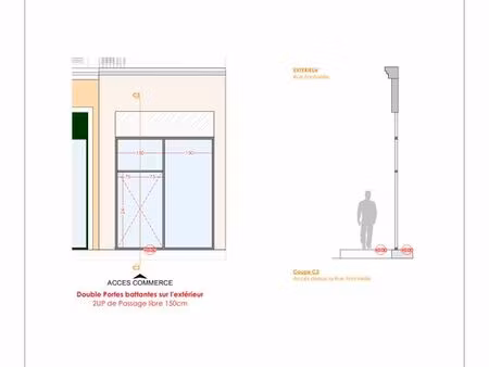 local commercial / restaurant neuf 70m² - antibes centre