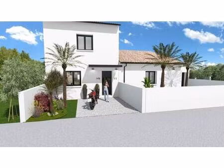 terrain avec maison neuve à vendre