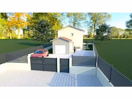 terrain avec maison neuve à vendre