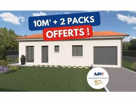 terrain avec maison neuve à vendre