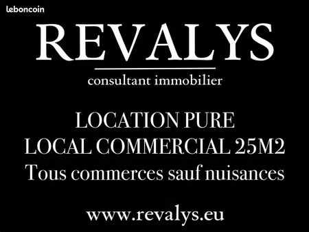local commercial 25 m² nice