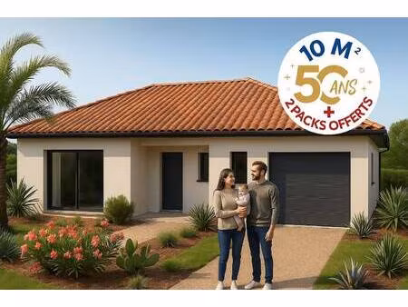 terrain avec maison neuve à vendre