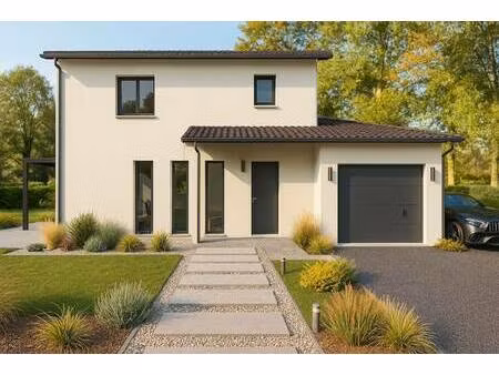 terrain avec maison neuve à vendre