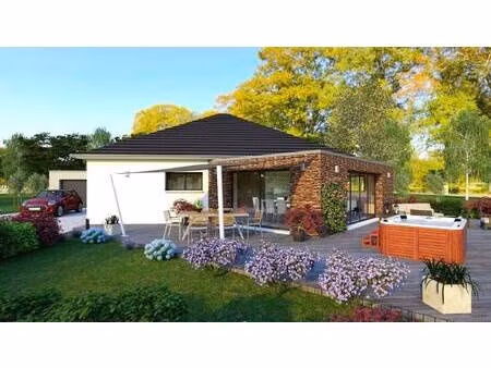 terrain avec maison neuve à vendre