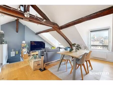 bel appartement deux pièces traversant d'une surface de 37m2 - rue de la folie méricourt 7