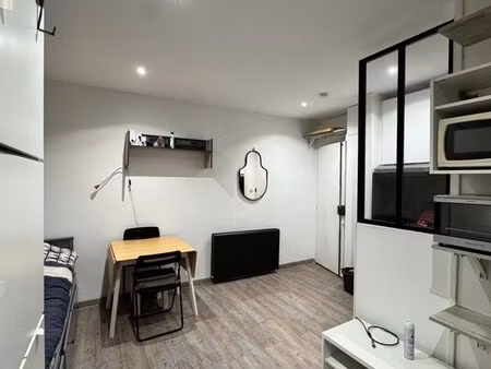 studio 20m² meublé à louer étudiant 9 mois - clichy (92)