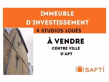vente immeuble 72 m² apt (84400)