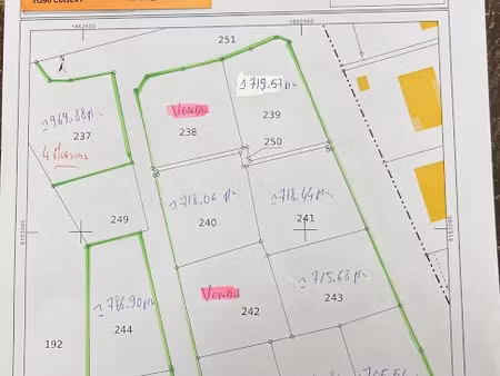 vente terrain 706 m² à cuisery (71290)  53 799 €