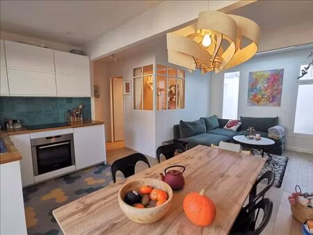 appartement - rdc - 54 60 m2 - 2 pièces - meublé