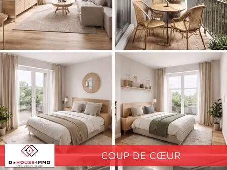 appartement de type 3 au centre de tours (37000) avec balcon et parking.