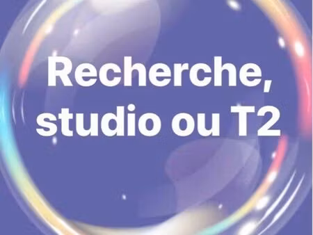 je recherche un t2 ou au pire un studio