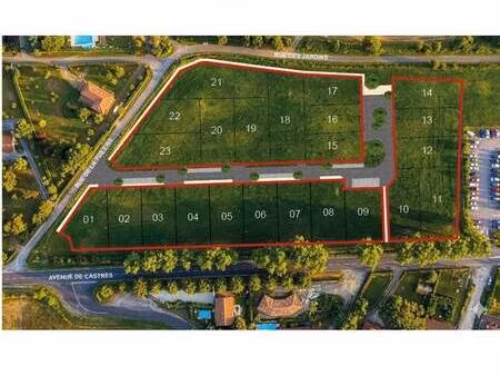 terrain constructible viabilisé à vendre