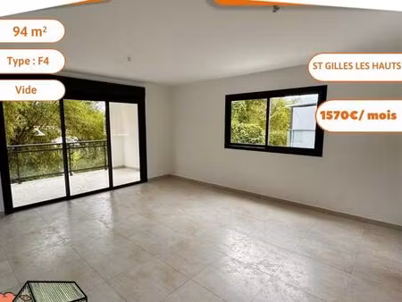 a louer - villa f4 - st gilles les hauts