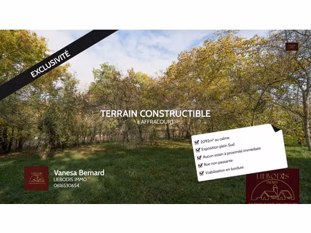 superbe terrain constructible