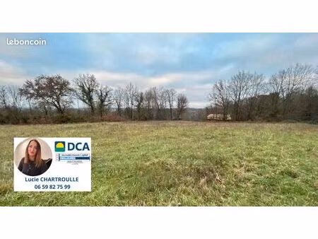 terrain constructible 1284 m² ou 1570 m² à coursac