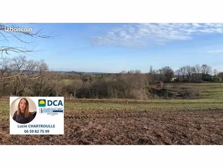 terrain constructible 828 m² à coursac (24430) - nouveau lotissement  plat & piscinable