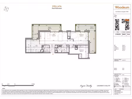 location appartement 3 pièces 65 m² à rueil-malmaison (92500)  1 579 €